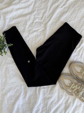 Lululemon Black Ribbed High-Rise Leggings